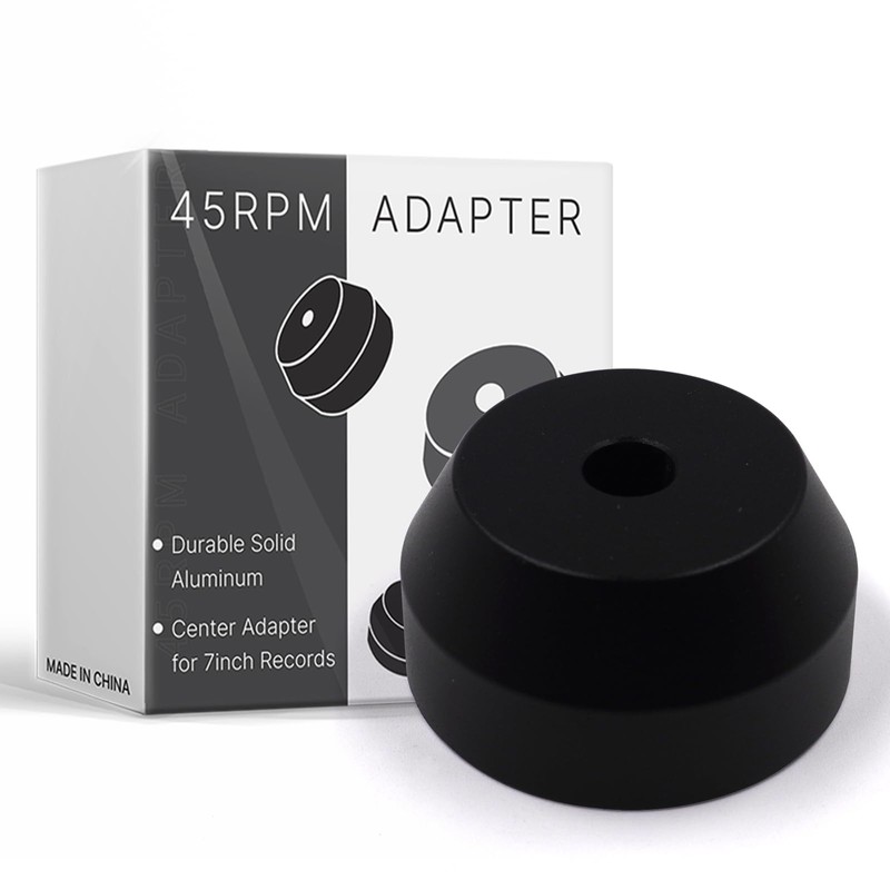 7" EP Record Adapter Accessory Solid Aluminum Durable Insert Adapter