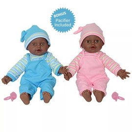 The New York Doll Collection 12" Sweet African American Twin Dolls
