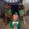 St Patricks Day Dog Bandana Pack of 2,Triangle Bibs Pet