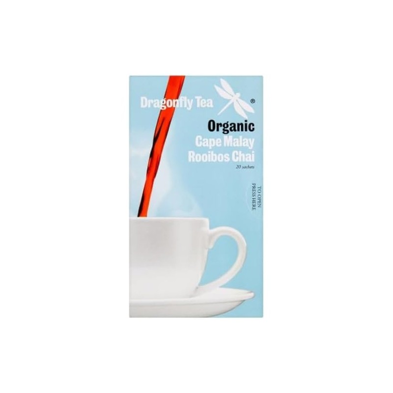 Dragonfly Teas Organic Cape Malay Rooibos Chai 20 Teabags (Pack