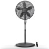 Air Monster 15732-R 18-Inch Diameter 3-Speed Adjustable Height Oscillating Pe...