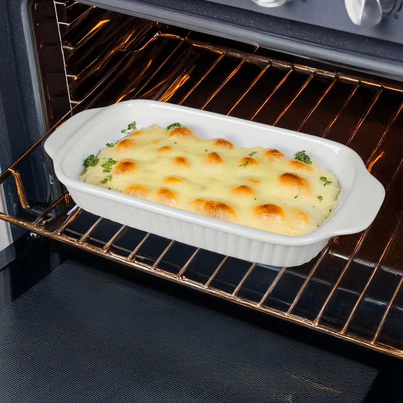 dingdaer Ceramic Au Gratin Dishes, 8 x 5 Small Baking
