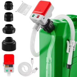 Portable Battery Powered Fuel Transfer Pump with 51-inch Hose & Nozzle -New, Promotion, Wholesale AvailableFlow Rate: 10 L/min, maximum head: 1.3m, type: Oil Pumps, voltage: 24 V