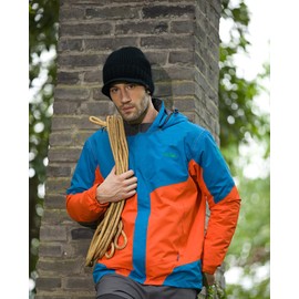 (Black) - Home Prefer Men's Outdoor Newsboy Hat Winter Thick Beanie with Visor (3 Colours)