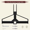 Heavy Duty 3 Point Quick Hitch 2" Receiver, Compatible with
