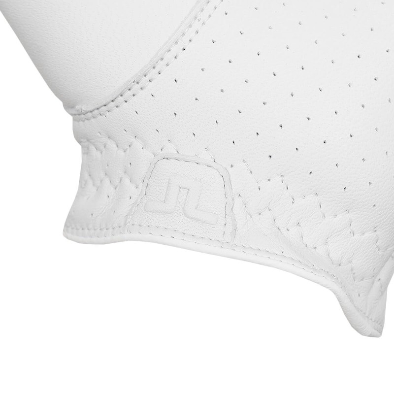 J.Lindeberg Mens Ron Leather Golf Glove - White - XL