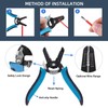 Glarks 3Pcs Wire Stripping Tool and Wire Flush Cutter Set,