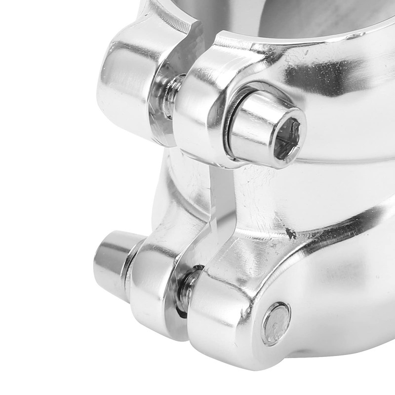 Silver Bike Stem Lightweight Aluminum Alloy with 28.6mm Front Fork