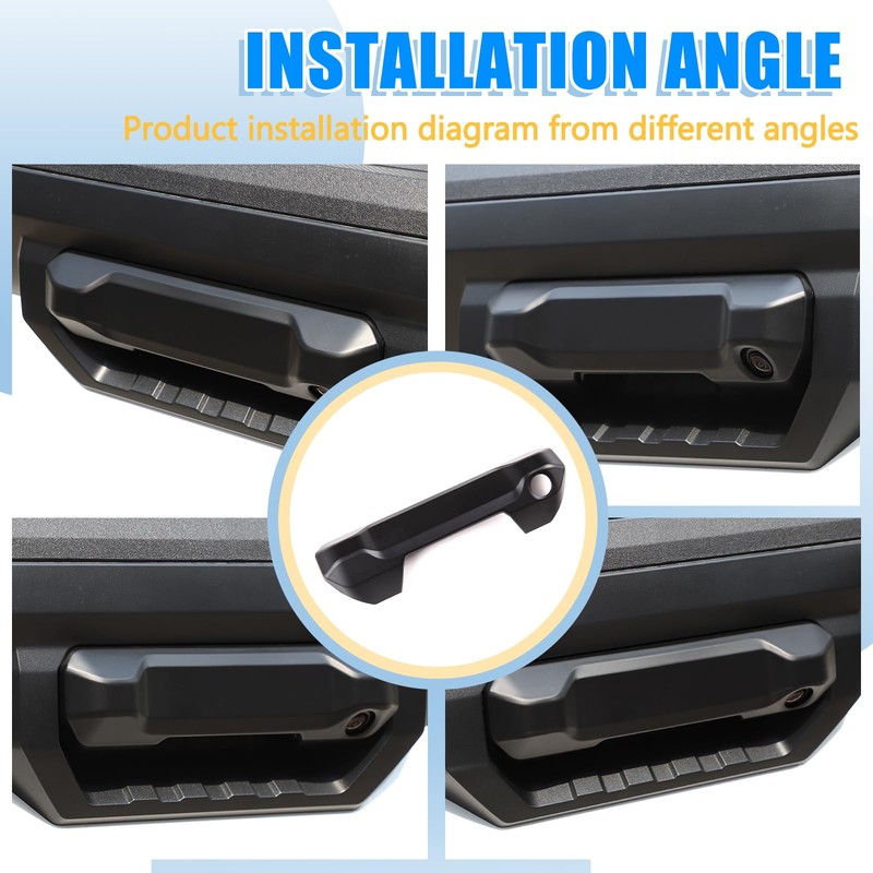 LLKUANG ABS Car Tailgate Handle Decorative Cover Fit for Toyota