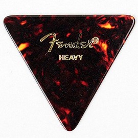 Fender Classic Celluloid Guitar Picks 355 Shape, Guitar Accessories, Tortoise Shell, Heavy, 12-Pack