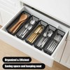 Caeuiciw 6PCS Drawer Organizer for Kitchen, Utensil Mesh Drawer Organizer
