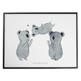 Mr. & Mrs. Panda Koalas Celebrations Desk Mat Gift Desk Pads Parents Party Hats Office Supplies Desk Mat Heart