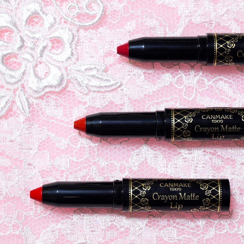 Canmake Crayon Lip 03 Queen Red 0.08 oz (2 g)