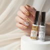2 Pzas Esmalte Delineador Para Uñas Acrílicas Gel Glitter