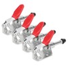 4Pcs GH301AM Toggle Clamp, PushPull Quick Release Horizontal, Fixed Lock