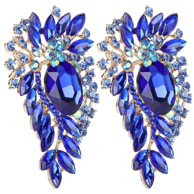 2Pcs Corsage Brooch Fashion Retro Exquisite Alloy Pins Applique Clothing