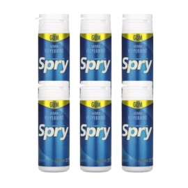SPRY GUM Xylitol Gum PEPPERMINT Sugar Aspartame Free 162 Pcs Sugar Free