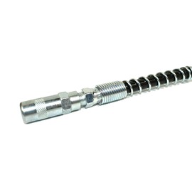GULUANT Replacement ZY900 12 Inch Flex Grease Gun Hose Extension With Coupler & Spring Guard 4,500 Working PSI (1/8 Inch NPT)
