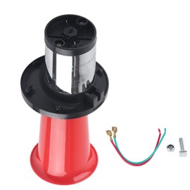 Car Horn 12 V 110 DB, Antique Vintage Old Type Vehicle Boots Self Truck Loud Warning Horn Siren AHH OOO GAH AHOOGA OOGA OOGA (Red) Reusable Packaging