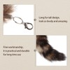 KERDEJAR Raccoon Coat Tails Keyring Keyring Gift, As pictured.
