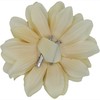 Hair Flower Clip Fascinator Ideal for Weddings Chrysanthemum Cream