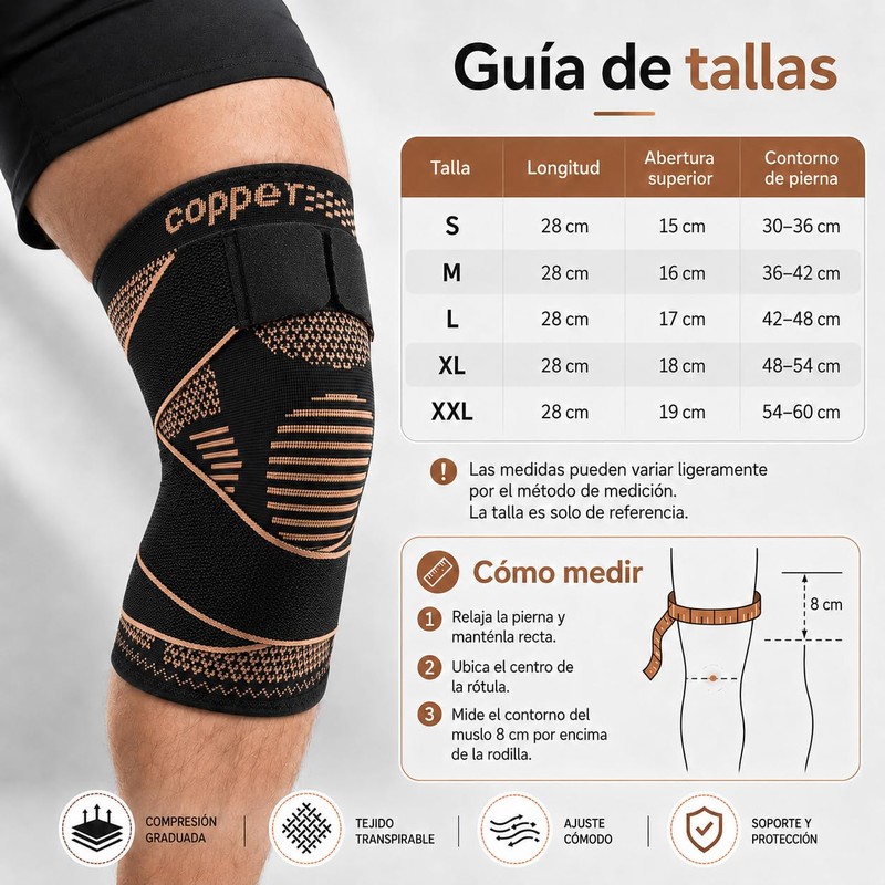 Rodilleras Gym 2 Piezas, Compresión Ajustable (Estilo A, Amarillo, L)