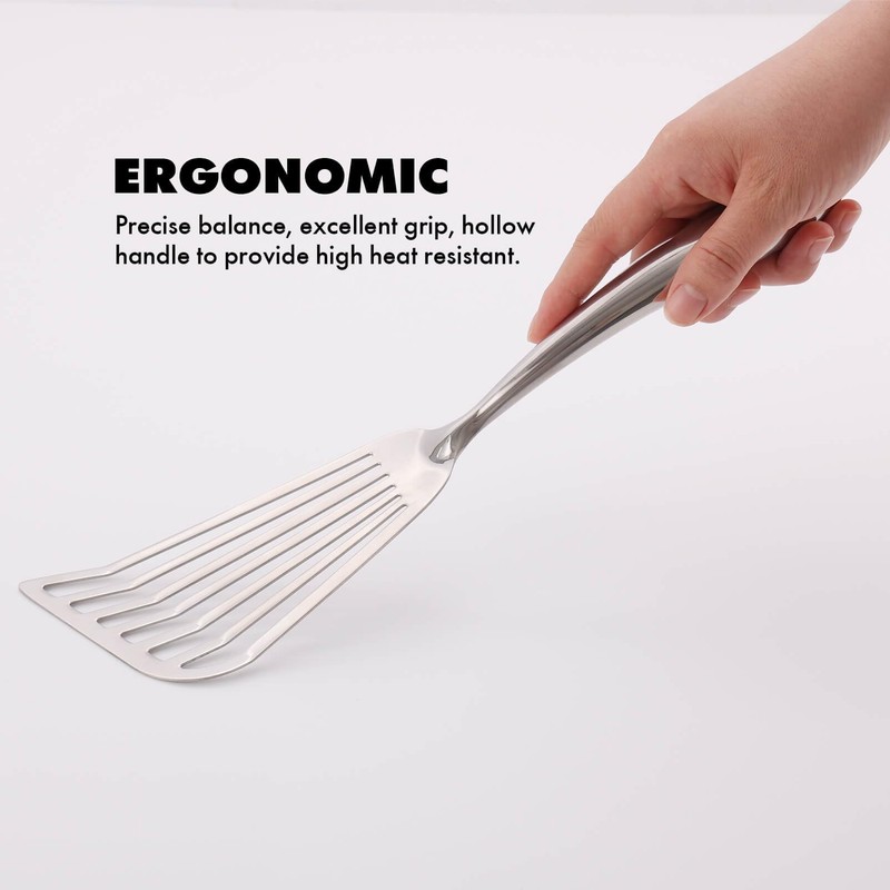 18/10 Stainless Steel Fish Spatula Set – 2 PCS All