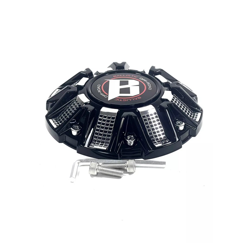 Ballistic Off-Road Gloss Black Chrome Wheel Center Cap CAP OR-D2