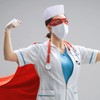 Haysandy Nurse Costume Set - 10 White Nurse Caps with