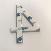 Imaggge.com House or Hotel Number - Brushed Stainless Steel -