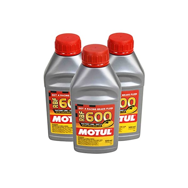 Motul (3 Pack) 100949 RBF 600 DOT 4 100% Synthetic