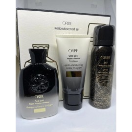 Oribe Gold Lust Repair Shampoo/ Conditioner and Dry Texturizing Spray Travel Kit