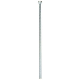Small Parts Steel Steel Pan Head Machine Screw, Zinc Plated, Meets ASME B18.6.3, Slotted Drive, #8-32 Thread Size, 5-1/2" Length, Fully Threaded, Imported (Pack of 10)