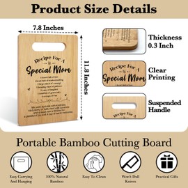 YSTEP Unique Birthday Gifts for Mom, Cutting Board Gift for Mother, Gift for Thanksgiving Day, Cute Mom Gifts from Son Daughter, Best Mom Gifts -A05