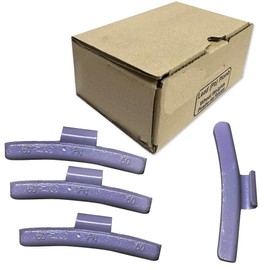 Wheel Weights FN Type Lead Clip On Coated - 25 Pieces per Box - (5 to 60 Gram) (50 Gram)