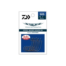 Daiwa Tees Worm Hook SS SOS Slim Offset #2