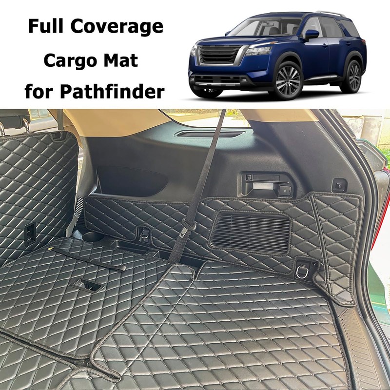 7DEEKEI Cargo Mat Compatible with Nissan Pathfinder 2022-2025 Trunk Mat