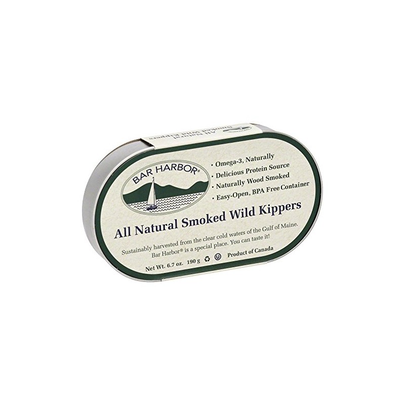 Bar Harbor Smoked Wild Kippers 6.7 OZ(Pack of 3)