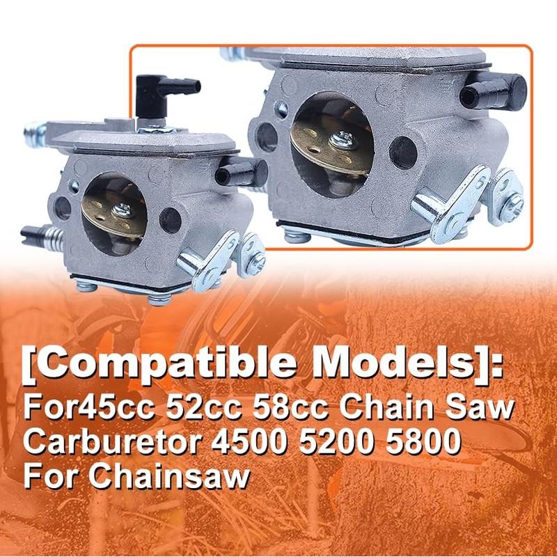 Mtanlo Carburetor Kit, 45cc 52cc 58cc Chain Saw Carburetor 4500