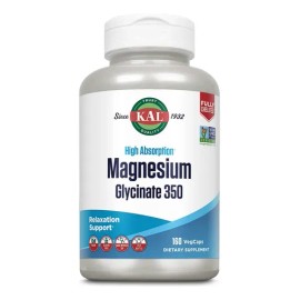 Kal Glicinato De Magnesio 350 De Alta Absorción 160 Caps Sfn                                                                                          