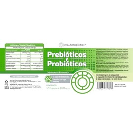HEALTHADDICTION - Probiticos y Prebiticos  Frmula Avanzada con 4 Cepas y 10 Billones  Cpsulas de Absorcin Entrica, Sin Gluten, Lactosa ni Azcar...    