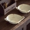 SEICASAYA 23cm Ceramic Serving Bowl, Handcrafted Free-Form Edge Design with
