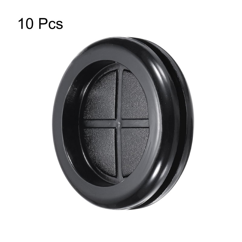 sourcing map Rubber Grommet Round Double-Sided Mount Dia 35 mm