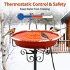 Heated Bird Baths for Outdoors for Winter, Lovppy 100W Heated