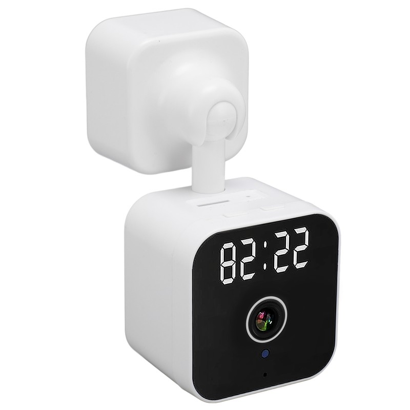 Indoor Security Camera with Clock 2.4G WiFi Wireless HD 3MP