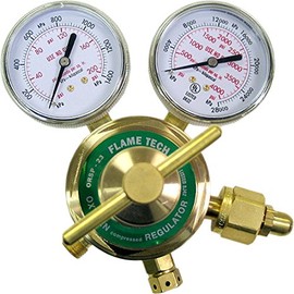 FlameTech ORSP-23 Medium-Heavy Duty Oxygen Regulator, Victor Compatible, Tested in The USA