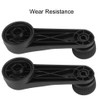 Car Window Crank Handles, 1 Pair Black Window Winder Handles