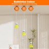 Badminton Rebound Trainer - Portable Height Adjustable Rebound Badminton Set,