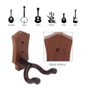 2pcs Guitar Wall Hanger Elegant Black Walnut Guitar Wall Mount