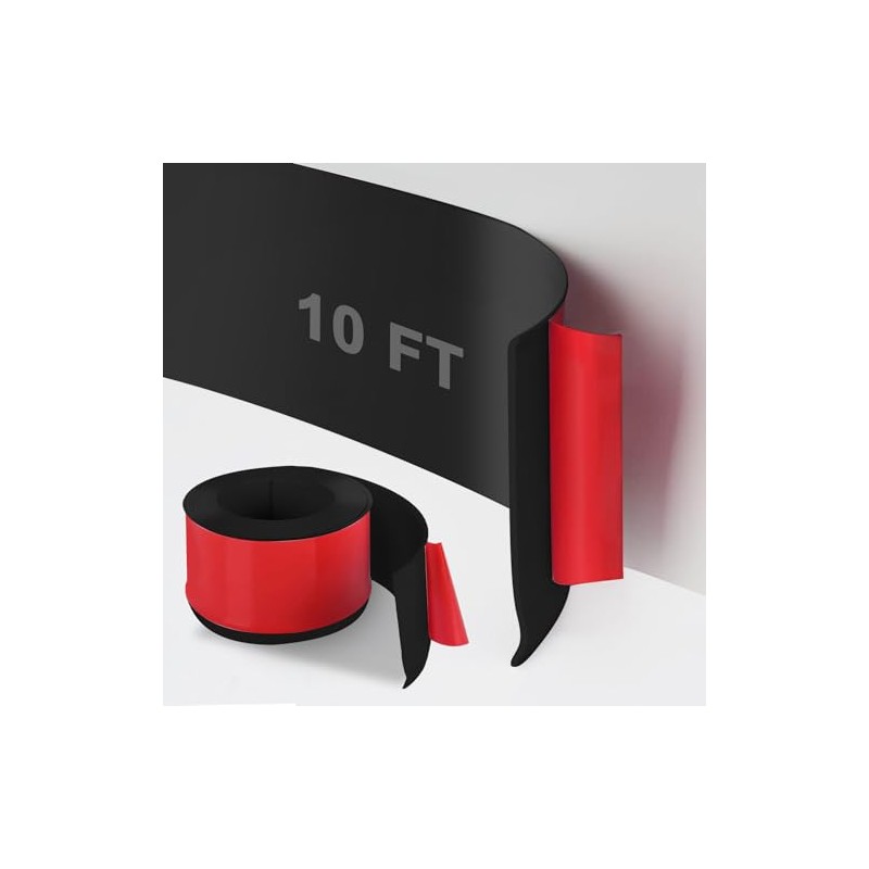 DSGL Flexible Baseboard Molding Trim, 4 in x 10 Ft
